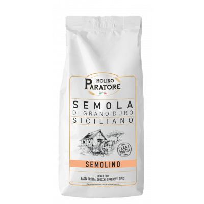 Sacco da 1 Kg semola di grano duro siciliano per pasta "semolino" Molino Paratore