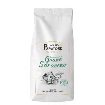 Sacco da 1 Kg farina di "grano saraceno" integrale Molino Paratore
