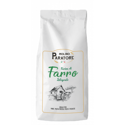 Sacco da 1 Kg farina di "farro integrale" Molino Paratore
