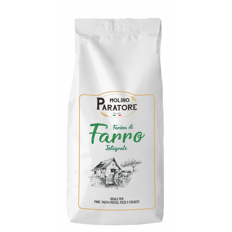 Sacco da 1 Kg farina di "farro integrale" Molino Paratore