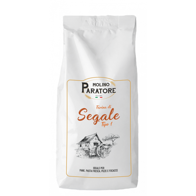 Sacco da 1 Kg farina di "segale tipo 1" Molino Paratore